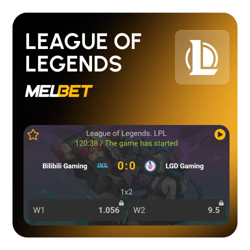 Placez vos mises sur les championnats internationaux de LoL sur Melbet.