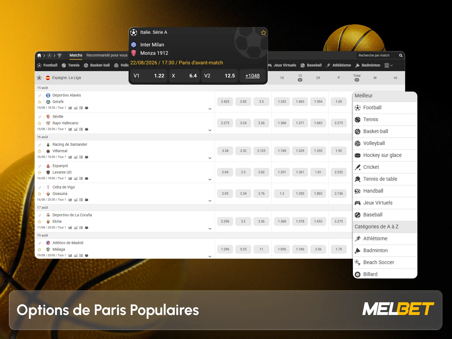 Explorez les marchés de paris les plus rentables sur Melbet.