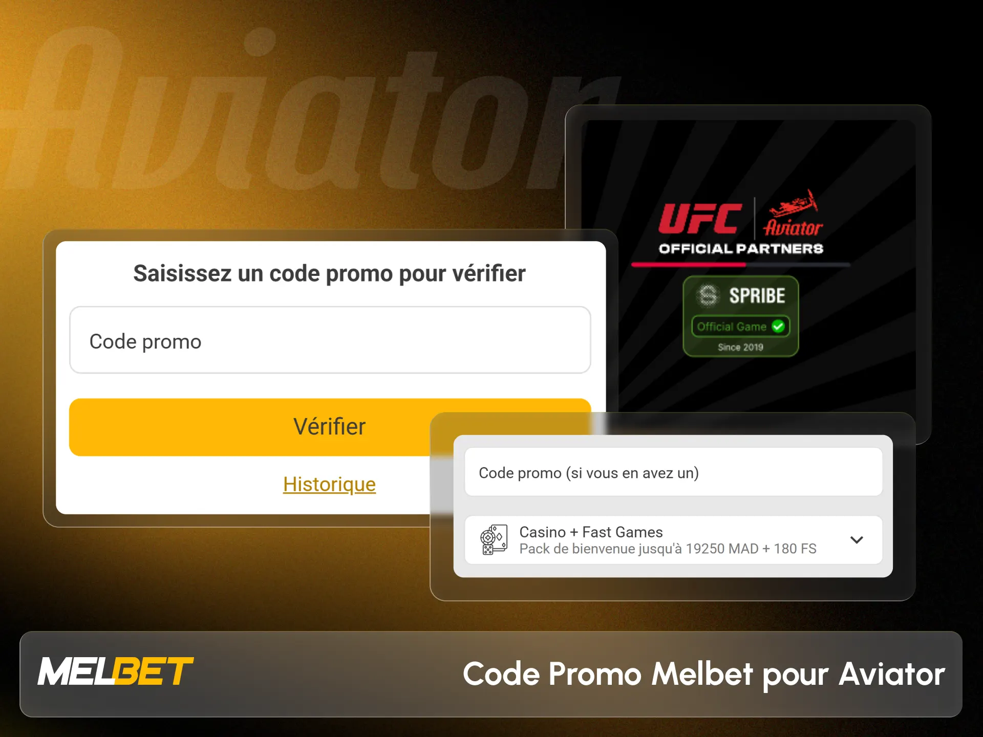 Entrez le code privilège pour débloquer des tours gratuits Melbet.