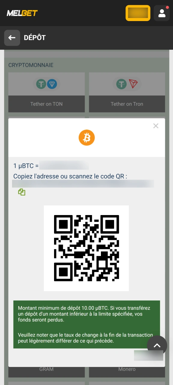 Alimentez votre solde joueur pour démarrer vos parties sur Melbet.