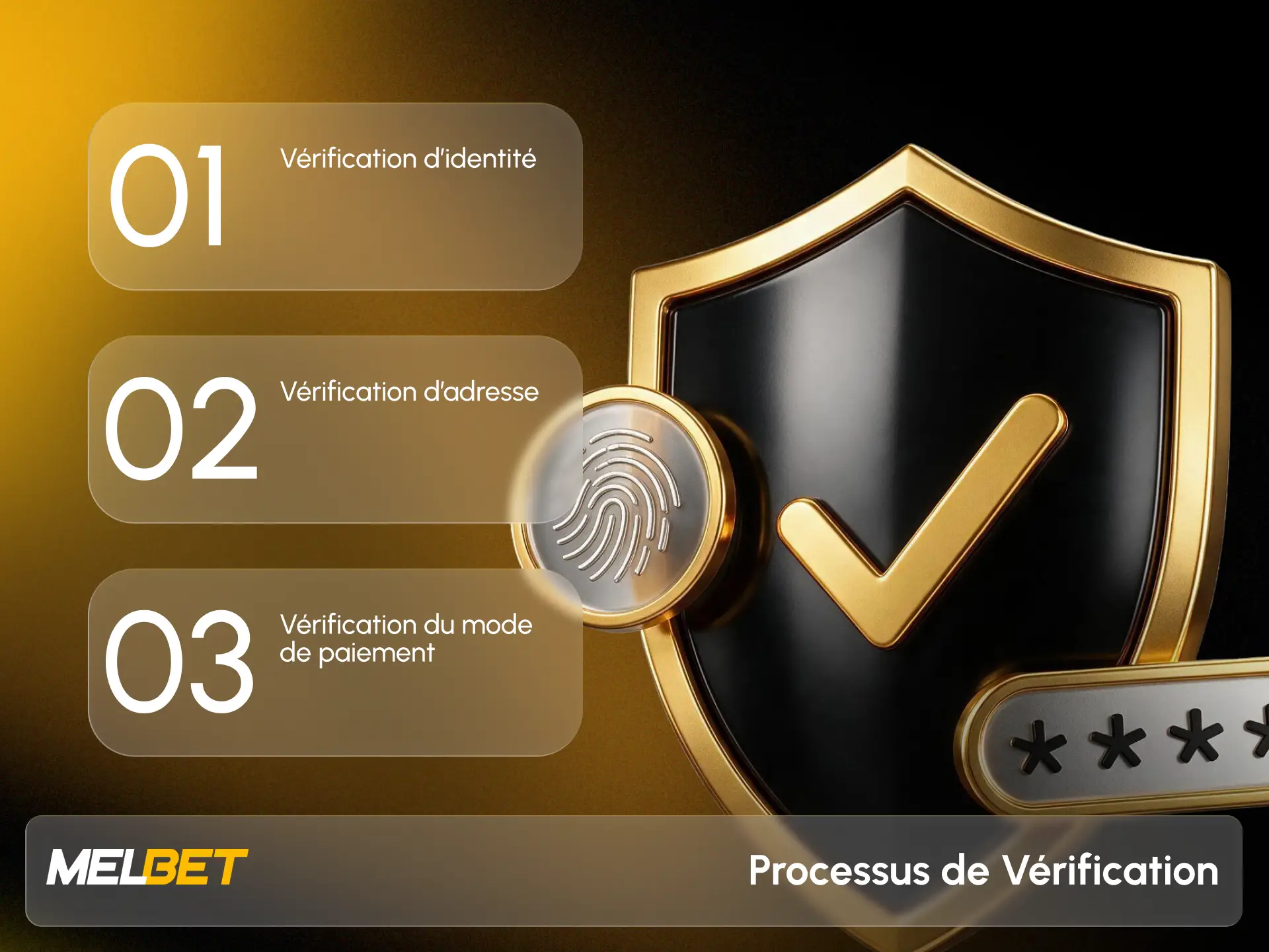 Envoyez vos pièces d'identité pour vérifier votre profil Melbet.