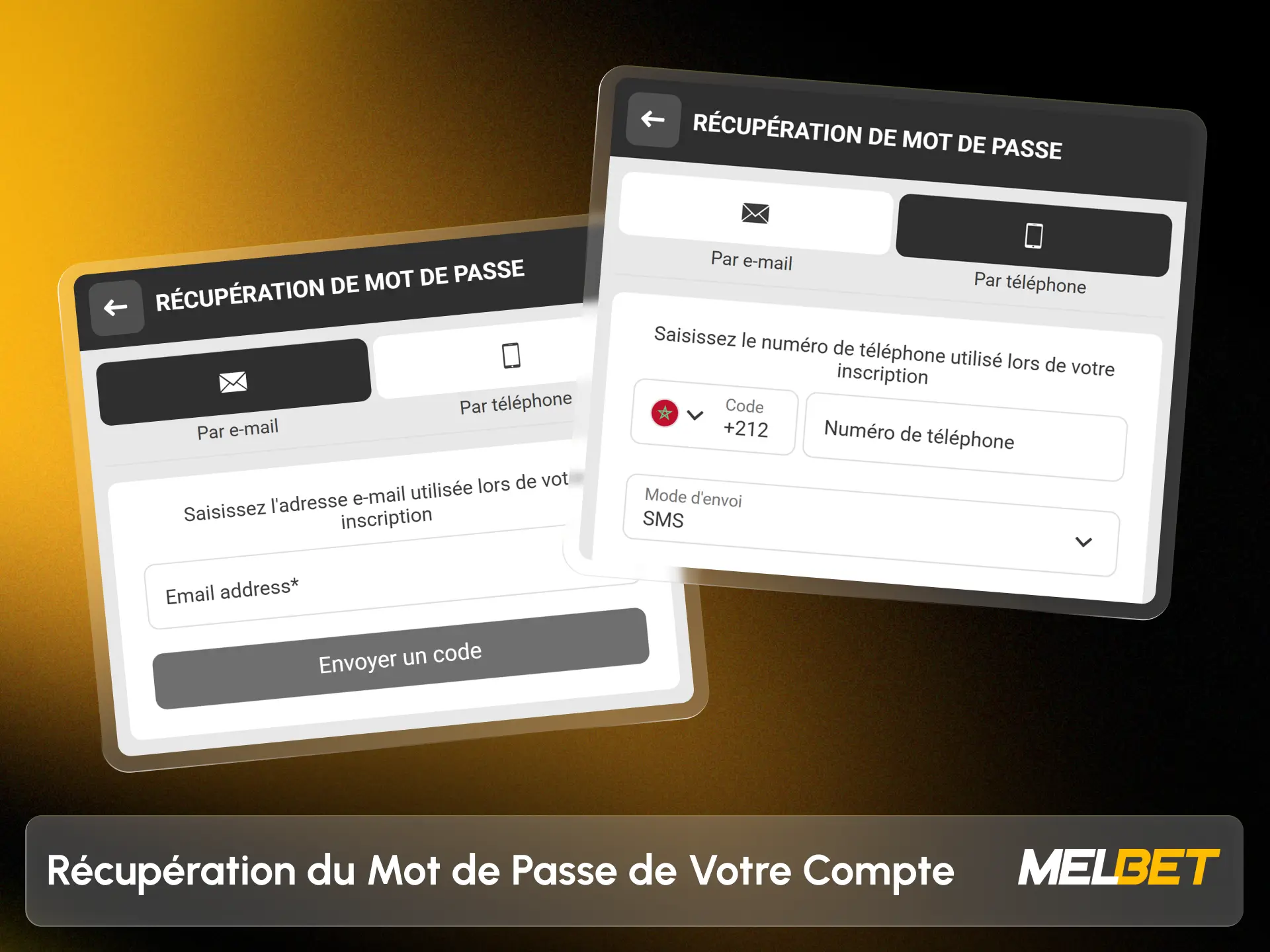 Réinitialisez facilement l'accès à votre profil en cas d'oubli Melbet.