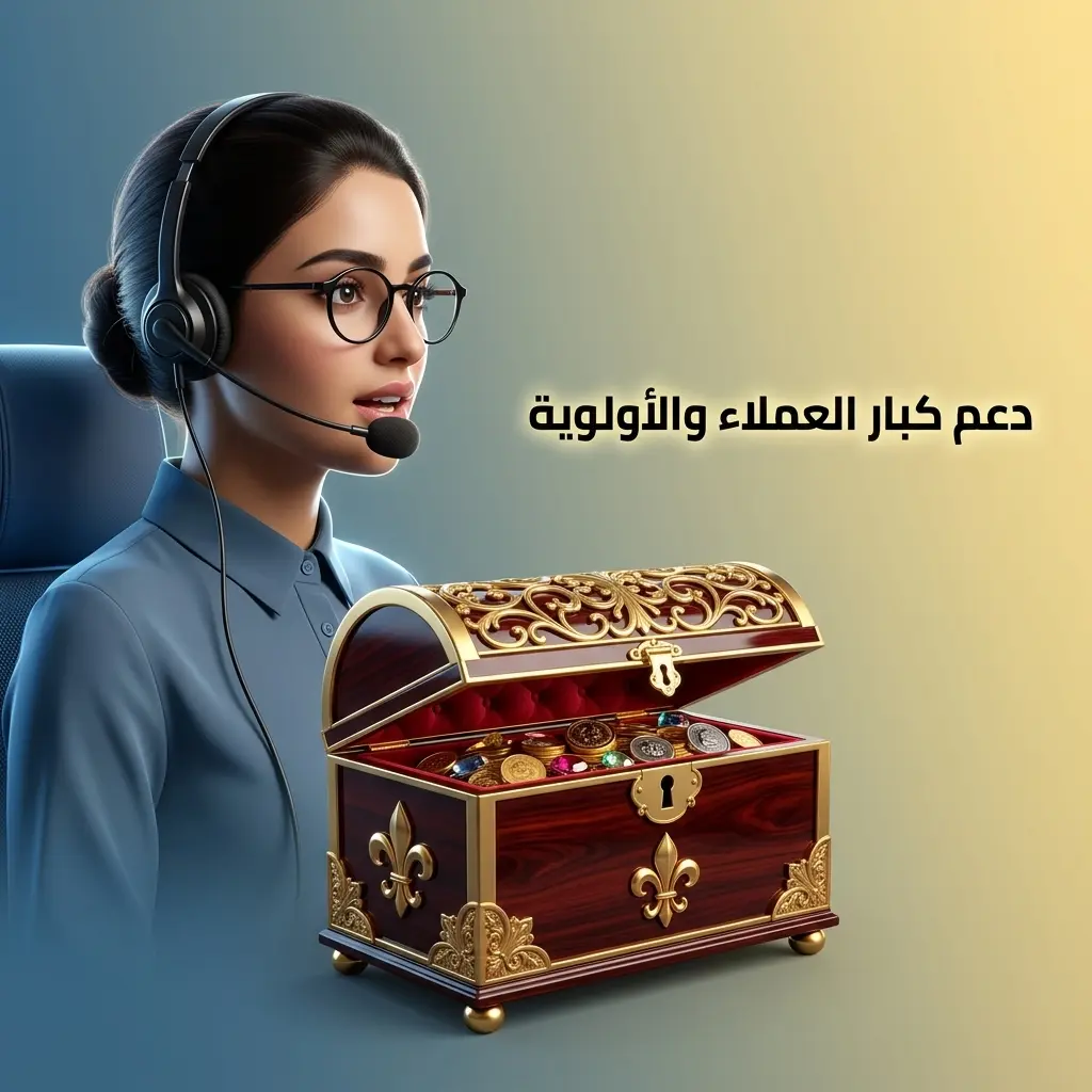 دعم كبار عملاء ملبيت مع وصول مباشر لمدير حساب مخصص وأولوية معالجة الطلبات