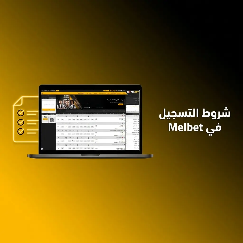 شروط التسجيل في Melbet: الحد الأدنى للعمر 18 عاماً، حساب واحد، بيانات حقيقية، وإتمام التحقق KYC