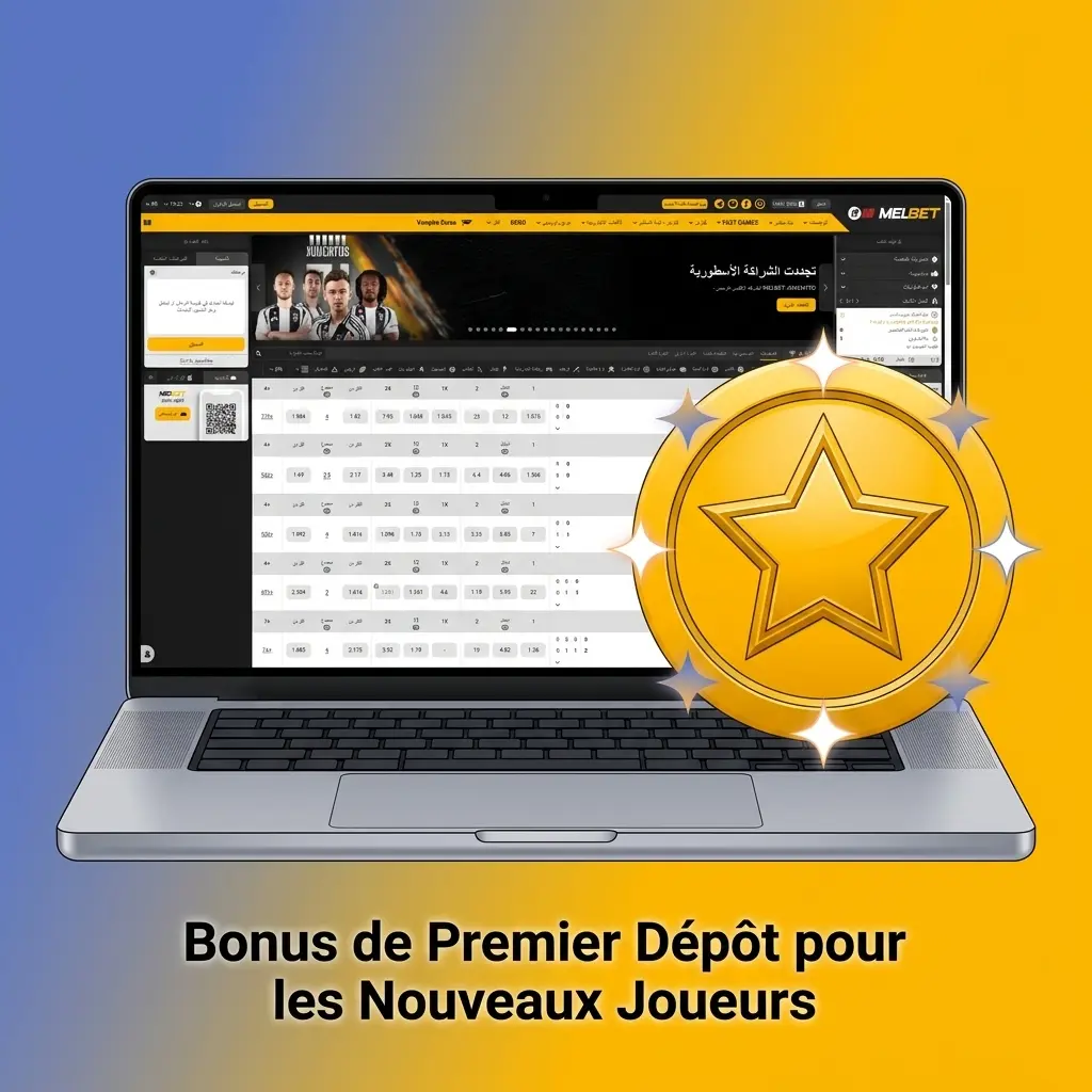 Bonus de bienvenue Melbet Maroc : 100% jusqu'à 5 000 MAD sur paris ou 19 250 MAD pour le casino