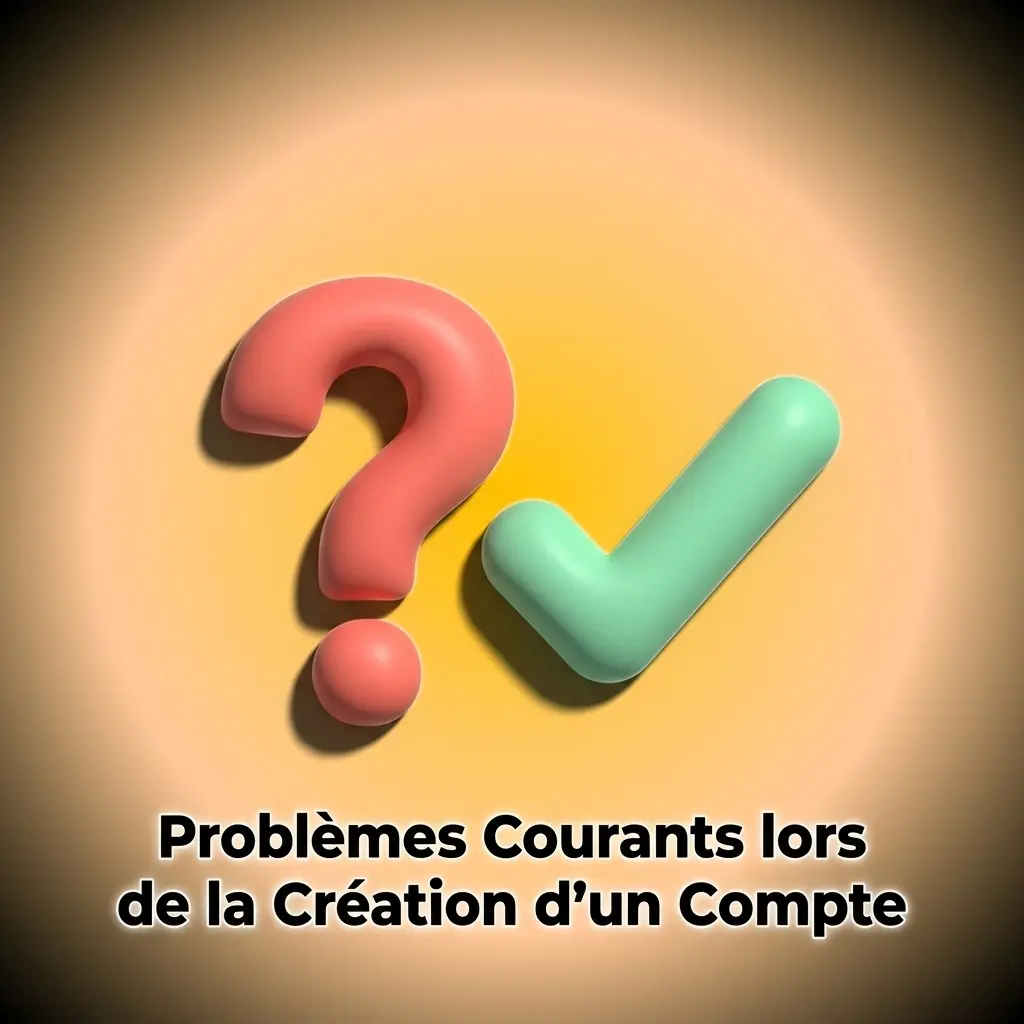 Problèmes courants création de compte : SMS, KYC refusé, email existant, dépôt manquant, compte bloqué
