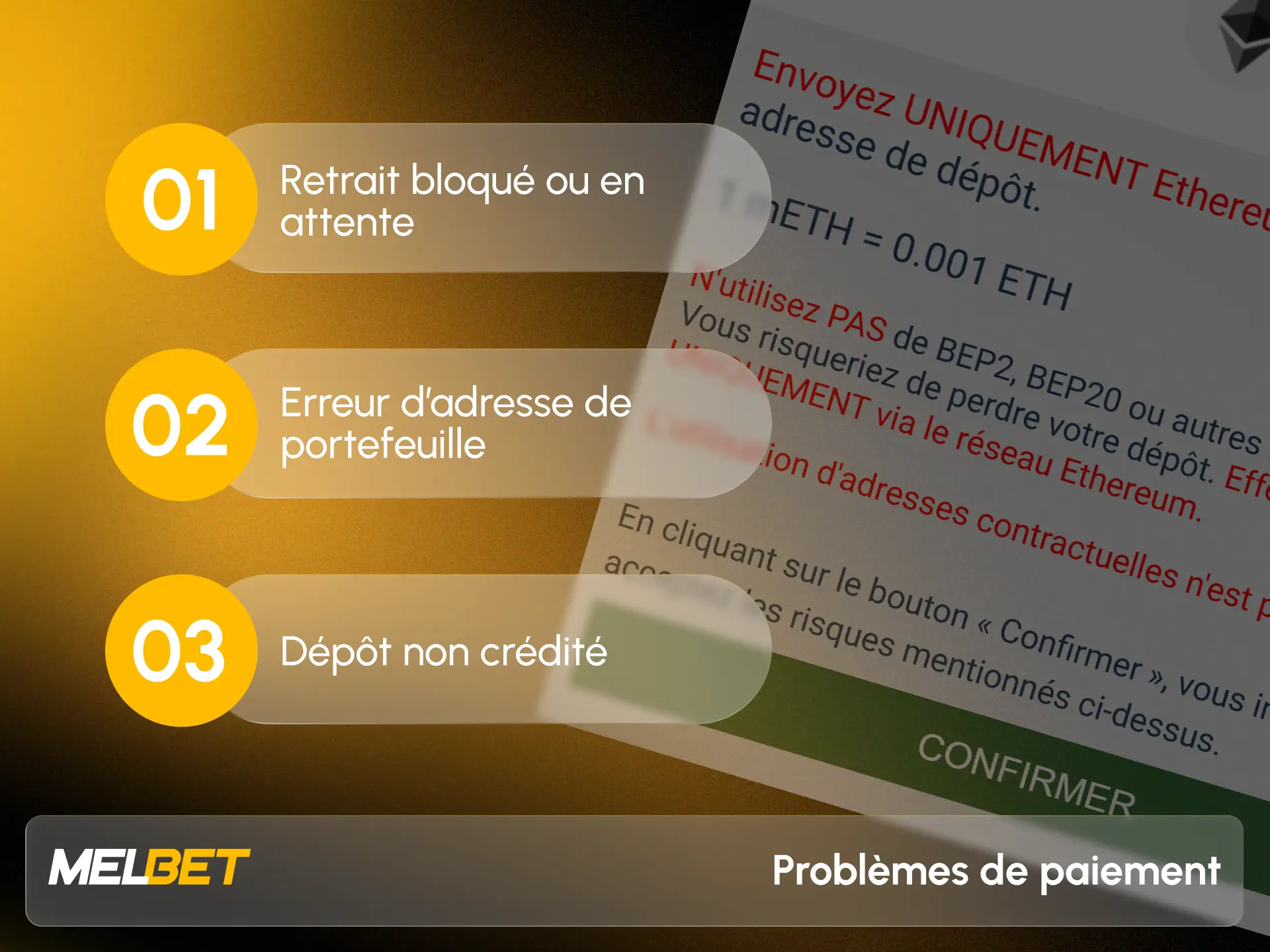 Consultez nos conseils pour résoudre vos blocages de paiement Melbet.
