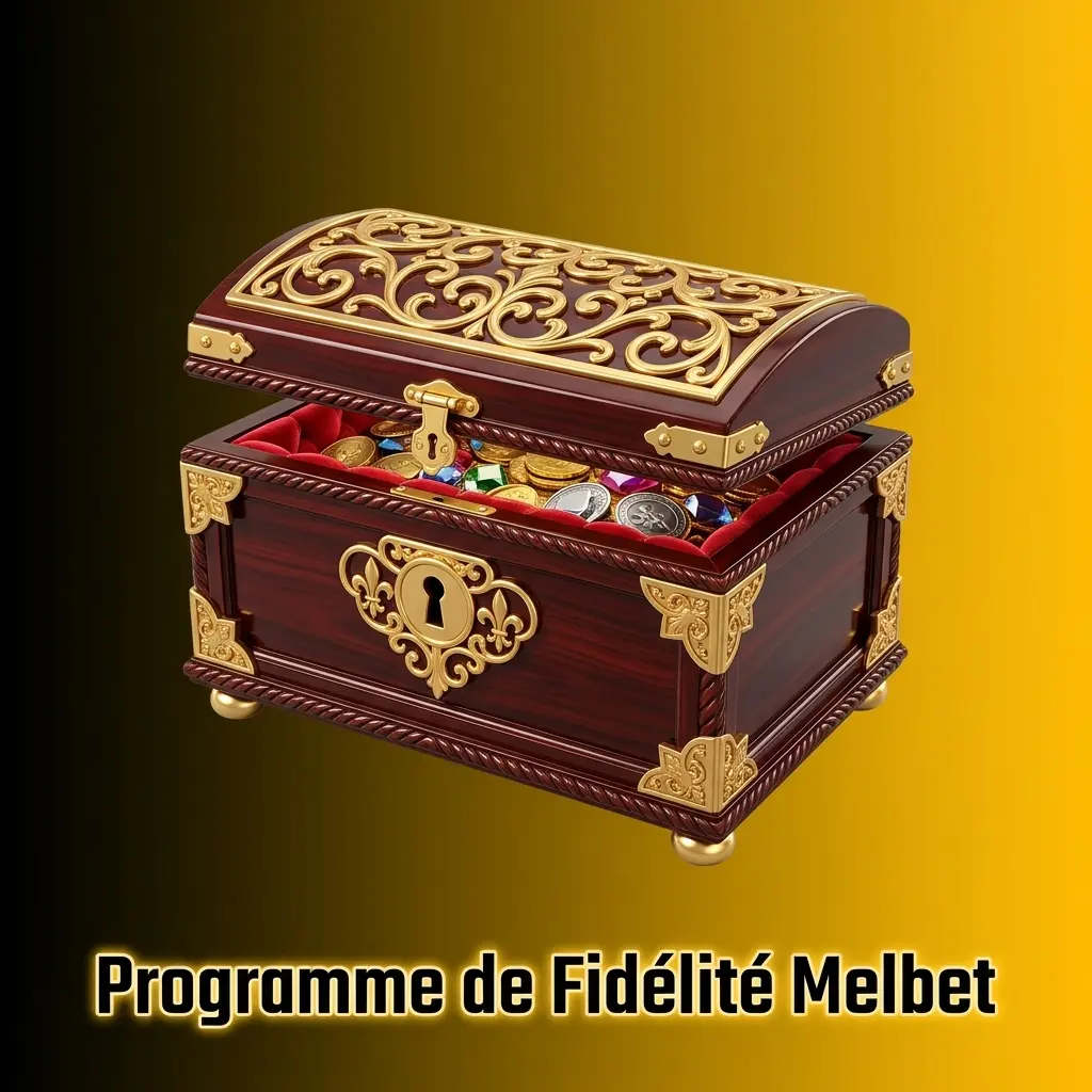 Programme de fidélité Melbet avec niveaux Bronze, Argent, Or et Platine pour récompenser les mises des joueurs
